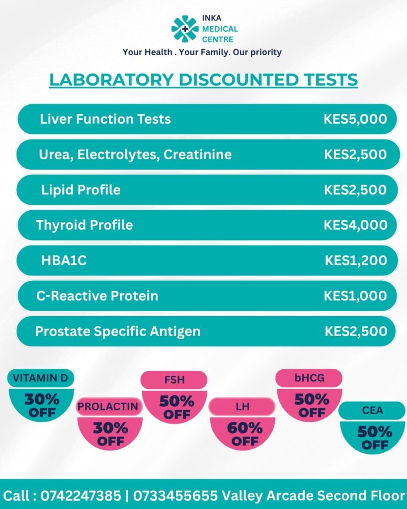 laboratory tests in Kilimani